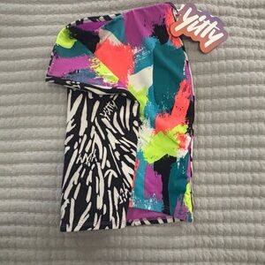 YITTY Neon Splash Abstract Shorts